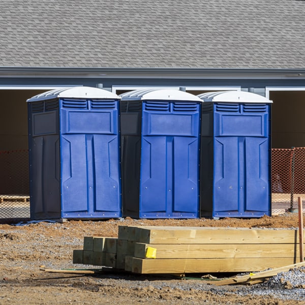 how often are the porta potties cleaned and serviced during a rental period in Rutland